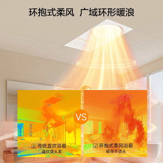 欧普（OPPLE）25新品环出风除菌浴霸灯浴室排气扇一体集成吊顶卫生间智旭 商品图2