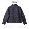 SDSA男士秋冬新款痞帅男装设计师撞色翻领拉链夹克倒三角时尚外套 商品缩略图5