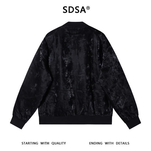 D4165SDSA男士秋冬新款痞帅男装潮牌解构拉链棒球领夹克百搭开衫上衣 商品图5