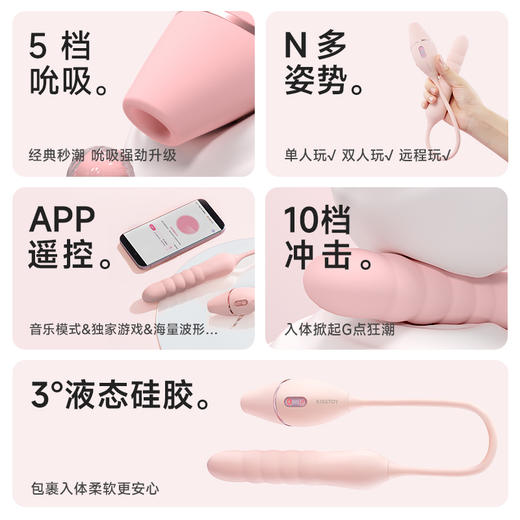 【凯西升级版！！】kistoy Cathy 3代凯西三代女用玩具吮吸震动多功能 商品图3