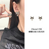 CH-J 25B 蝴蝶结双C吊坠耳环 商品缩略图0
