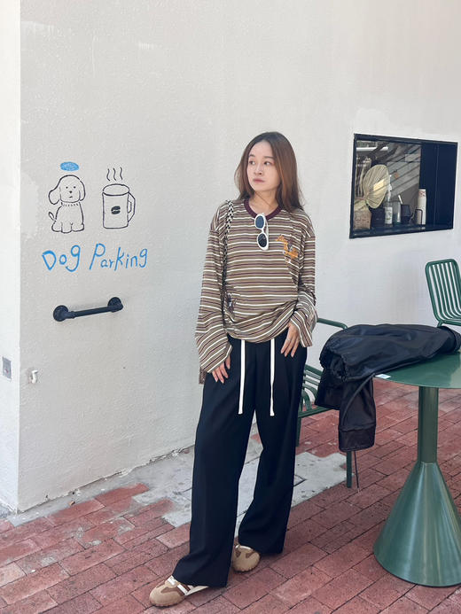 2509302   M抽绳高腰及地阔腿裤 商品图5