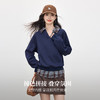 【09/17新品】熙世界MIU系学院假两件卫衣女设计感秋季宽松套头格子POLO领上衣 商品缩略图1
