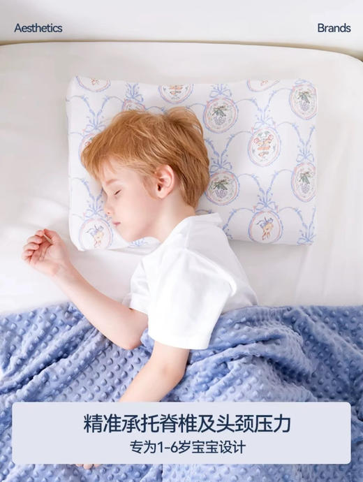 Domiamia 儿童枕 婴儿枕头1-3-6岁宝宝专用护脊四季通用分区护脊枕 商品图2