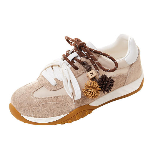 雀说 头层牛皮德训鞋休闲运动板鞋阿甘鞋232 商品图4