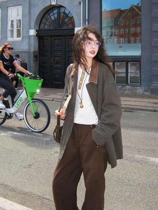 浮生八记/25C108/复古巴恩风工装短外套 商品图2