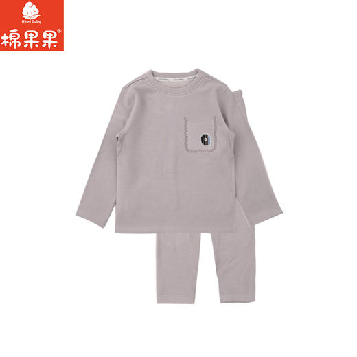 棉果果冬季新品羊绒蚕丝柔软保暖100-130码小童蚕丝羊绒套头套装M411302425681 商品图8