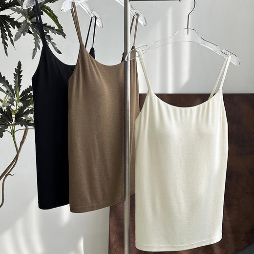 23%莫代尔+5%羊毛带胸垫细吊带 商品图3