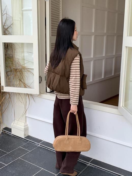 【YW】无忧购 秋冬短款时尚门襟收腰显瘦百搭立领韩版马甲羽绒外套6376（截单后3-5天发货） 商品图7