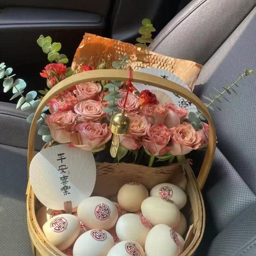 套二木片花边鸡蛋花篮 商品图3