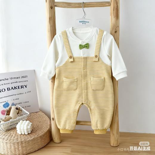 Cucutas男婴童连体服CY25AUW214黄白色调66#-80# 商品图0