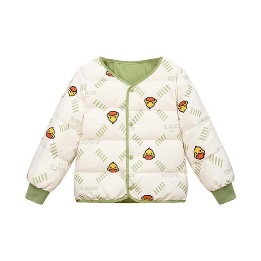 G.DUCKKIDS小黄鸭儿童羽绒服男童女宝宝内胆中小童秋冬款轻薄保暖双面穿外套90-130 商品图4