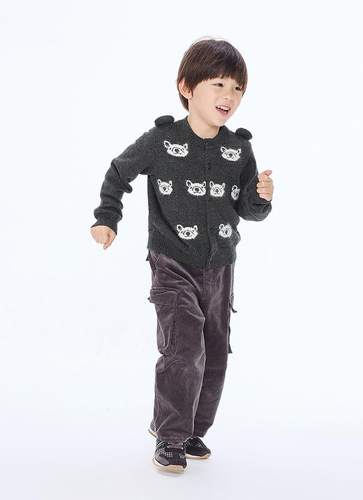 Jnby   25冬款  短款开襟毛衫  1P0312730 商品图3