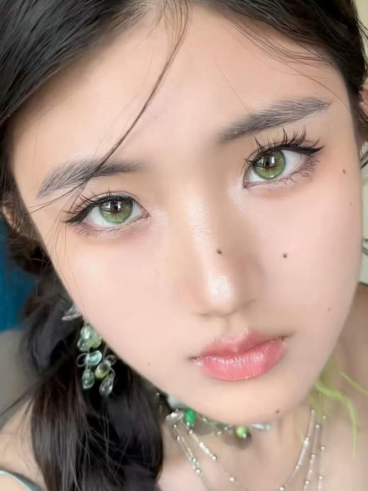 <大直径>Liliyacon-青涩橄榄 绿-14.5mm【日抛六片装/半年抛 0-1000度 含525/575】 商品图2