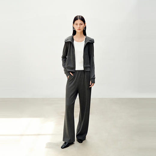 NEELLY纳俪商场同款秋新款时尚休闲运动卫衣套装女亲肤外套休闲裤N25083Z01134 商品图2