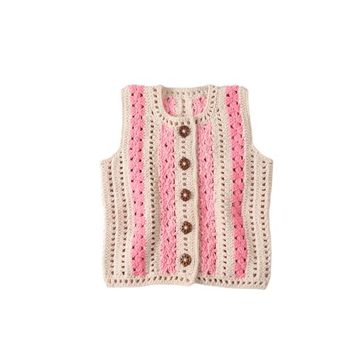 苏苏姐家芒趣条纹背心手工diy编织钩针毛线团自制背心材料包 商品图4