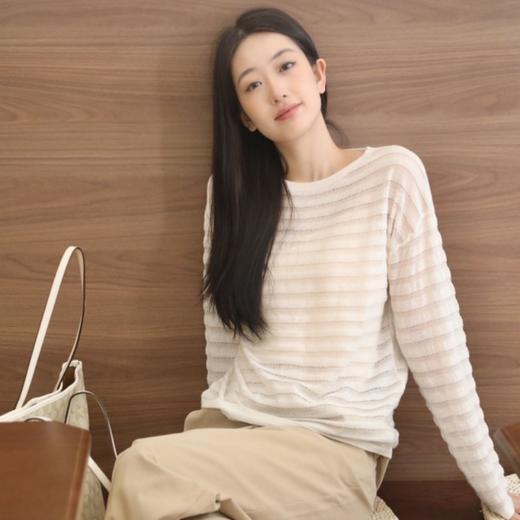 【超模君限定！少量库存】Di*or同源澳洲绵羊毛面料 SUSX重工多针距镂空织法云朵肌理感氛围罩衫B012835（下单3-7天发货） 商品图2