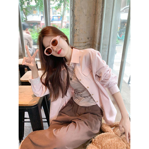 <曾小咸推荐>衬衫条纹背心裤子【预售款，预计3-15天发货】 商品图0