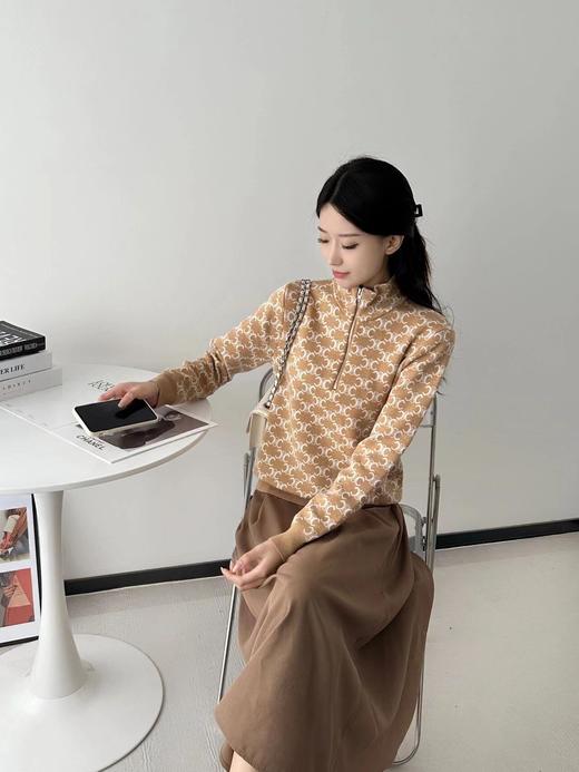 TY465- 赛琳 单排扣提花长袖针织衫 女款(PG*MM)9.16直播款 商品图0