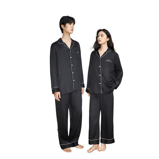 100%莱赛尔天丝睡衣女秋季长袖套装女士春秋居家高级感睡衣家居服 商品图4