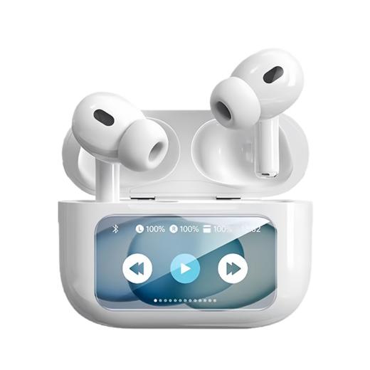 笙观TWS屏显蓝牙耳机 LCD全彩触屏 蓝牙5.4 磁吸霍尔开关 多音效模式 个性化壁纸 商品图4