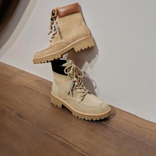 【云粉节】【思加图】BF楼思加图2025新款沙漠旅人复古马丁靴工装靴增高时装鞋女靴EIS01, 吊牌价1890，活动价1598 商品图3