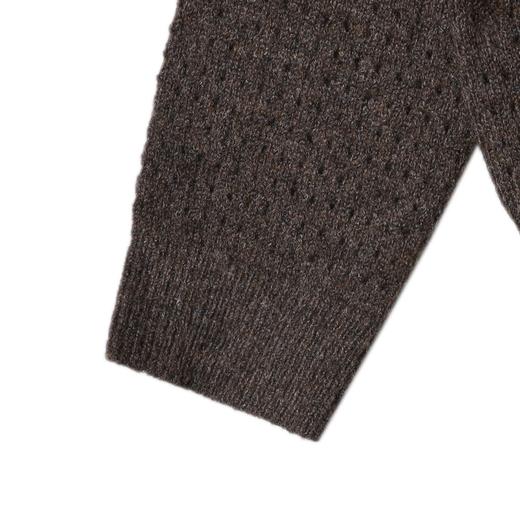 2218SDSA男士秋冬新款痞帅男装复古休闲撞色开衫针织衫慵懒风圆领毛衣 商品图3