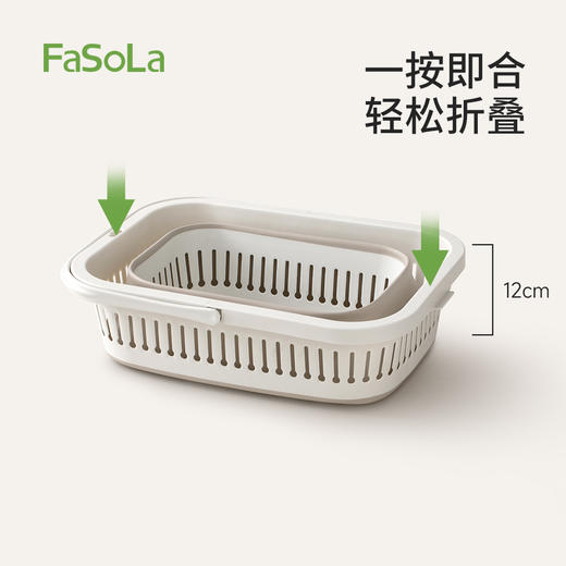 FaSoLa家用可折叠卫生间浴室洗衣篮脏衣娄脏衣服收纳筐折叠脏衣篮 商品图2