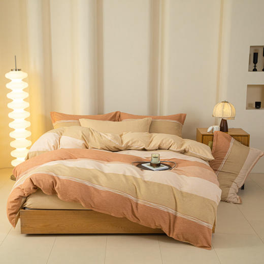 無印良品60S全棉磨毛四件套--摩卡 商品图3