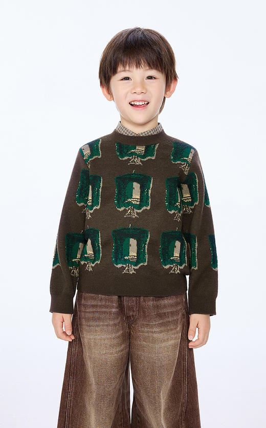 jnby   25年冬款   长袖套头毛衫  1P0311880 商品图6