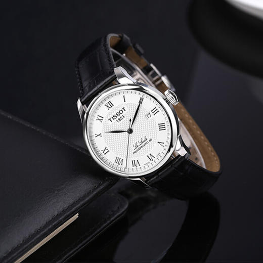天梭Tissot力洛克系列80机芯机械男表银盘皮带 T006.407.16.033.00 商品图2