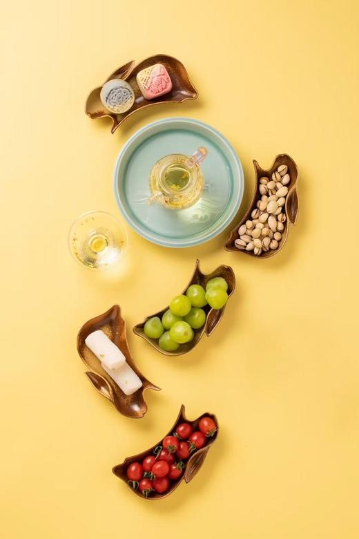 中秋特惠 | 龙泉青瓷《团圆》五子登月茶盘套装 商品图1