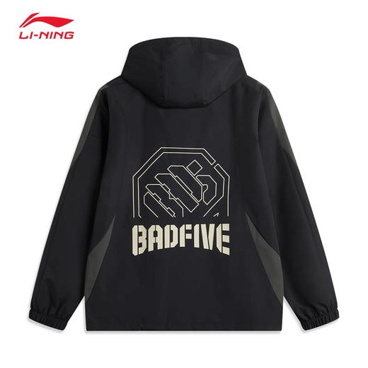 MJ｜李宁运动风衣男款25春夏新款反伍BADFIVE潮流宽松梭织连帽外套 商品图1