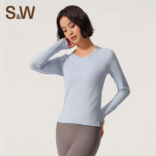【sw速惟】透气抗菌面料亲肤裸感跑步修上衣S4AW4157 商品图8