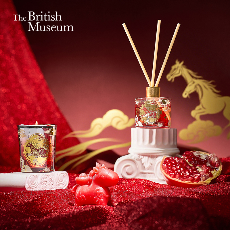 大英博物馆马年香薰蜡烛礼盒卧室散香持久留香新年生日礼物高级感女