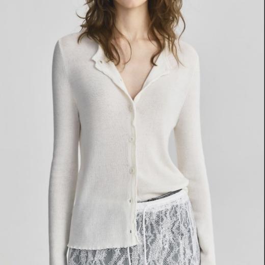 【超模君限定！少量库存】C*hanel同源澳洲绵羊毛面料 SUSX早秋气质花边开衫B015165（下单3-7天发货） 商品图2