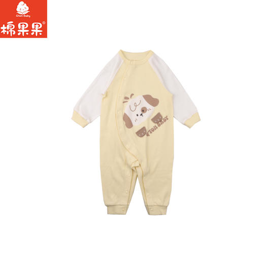 棉果果冬季新品暖姜棉柔软保暖59-80码卡通可爱爬衣暖姜偏襟连体衣M401720425664 商品图1