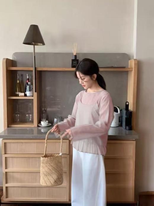 天丝棉！【秋上新】8939 多穿款82%天丝棉超仙两件套长袖小衫-喜出 商品图7