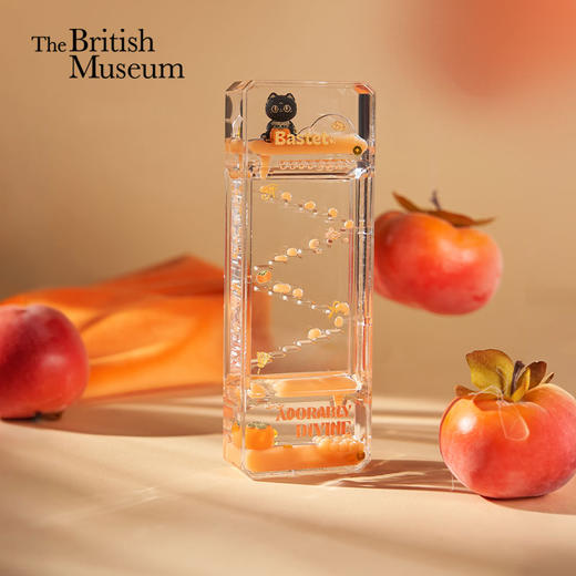 大英博物馆 巴斯特系列 柿柿如意治愈时光流油沙漏摆件 商品图0