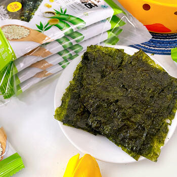 Zek竹盐烤海苔2g*32包 紫菜包饭寿司 儿童即食 出游大礼包 64g /休闲食品 /海味零食 /海苔 商品图0