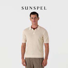SUNSPEL男士春夏长绒埃及棉针织Polo衫透气舒适休闲