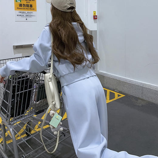 裁缝学苑AQ544开衫卫衣套装纸样女装新款连帽卫衣阔腿裤样板图纸 商品图1