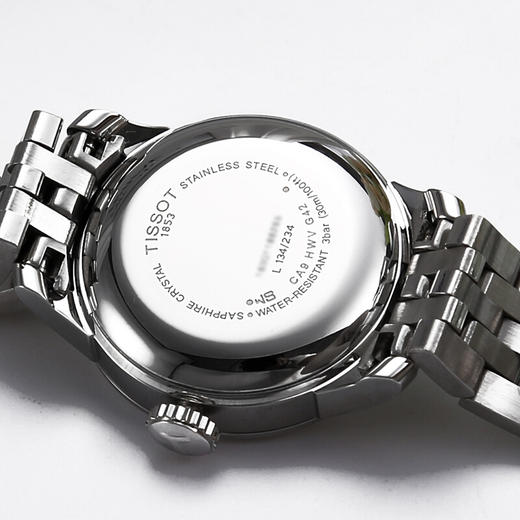 天梭Tissot力洛克系列机械女表银盘钢带 T41.1.183.34 商品图3
