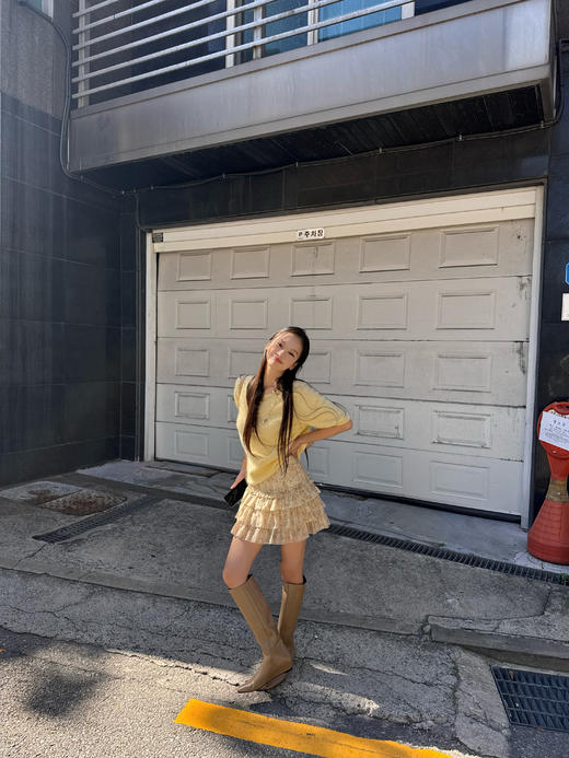 Read Nameless/羊绒宽松短袖 鹅黄色 2025/9/18 商品图4