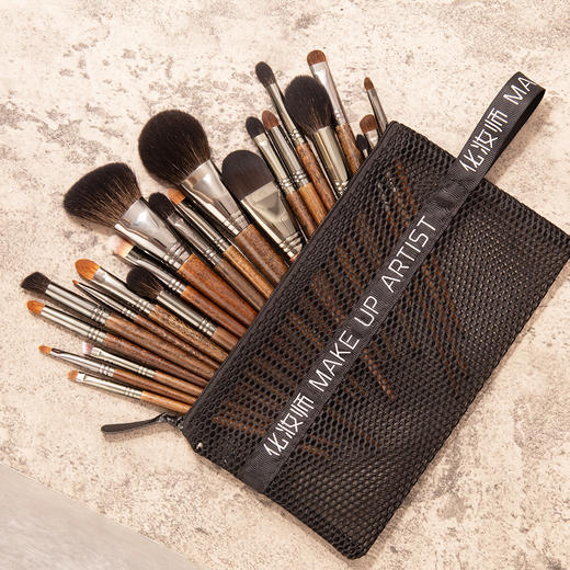 化妆刷套刷高级22支动物羊毛化妆刷套装沧州眼影鼻影刷化妆师推荐 商品图6
