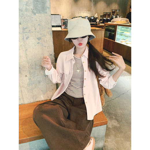 <曾小咸推荐>衬衫条纹背心裤子【预售款，预计3-15天发货】 商品图5