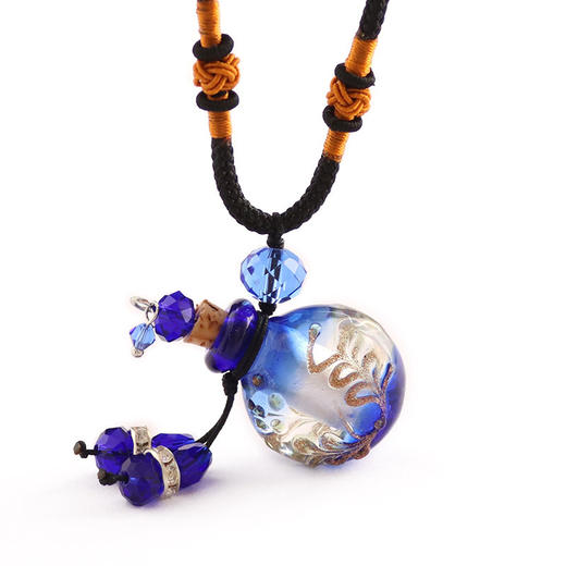 巴洛克香薰精油瓶项链琉璃吊坠闻香瓶项链女配饰送闺蜜简约饰品 商品图11