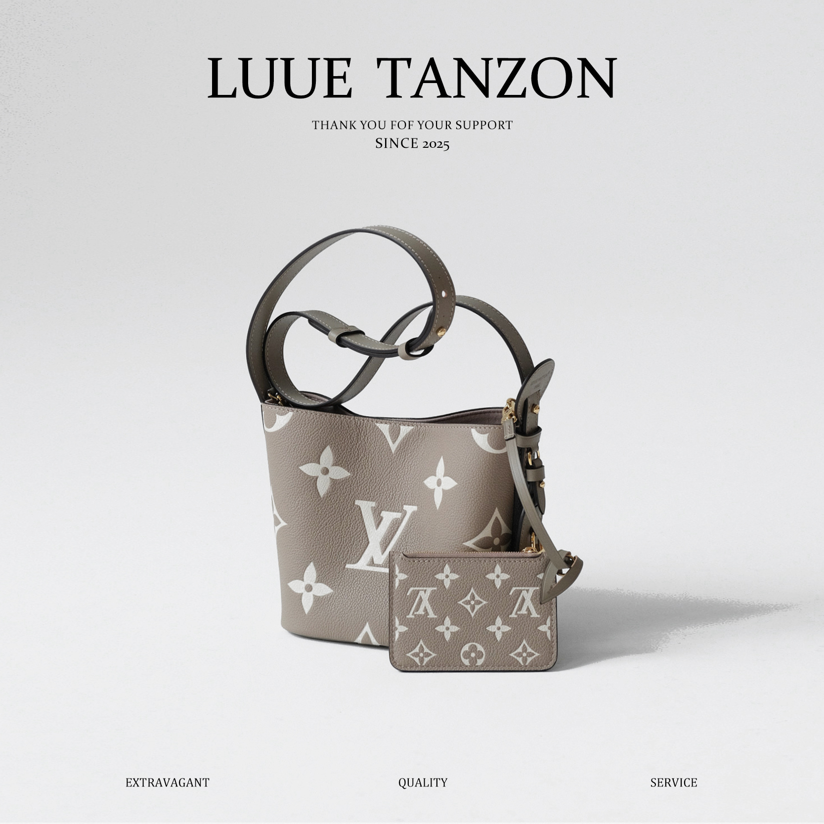 驴家  allinbb 手袋 M13045大象灰色/黑色（JPH）