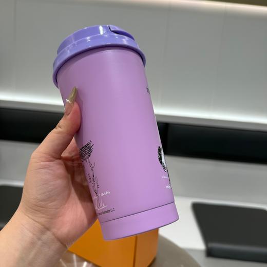 G505星巴克2025联名史努比抹香紫浮雕吸管杯 商品图3