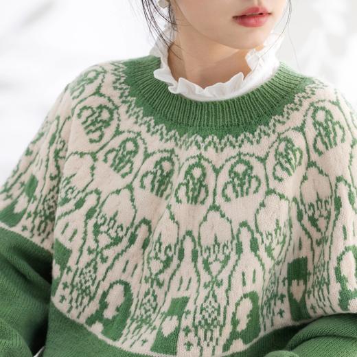 苏苏姐家蒙娜丽莎育克毛衣手工diy编织套头毛线团棒针自制材料包 商品图3